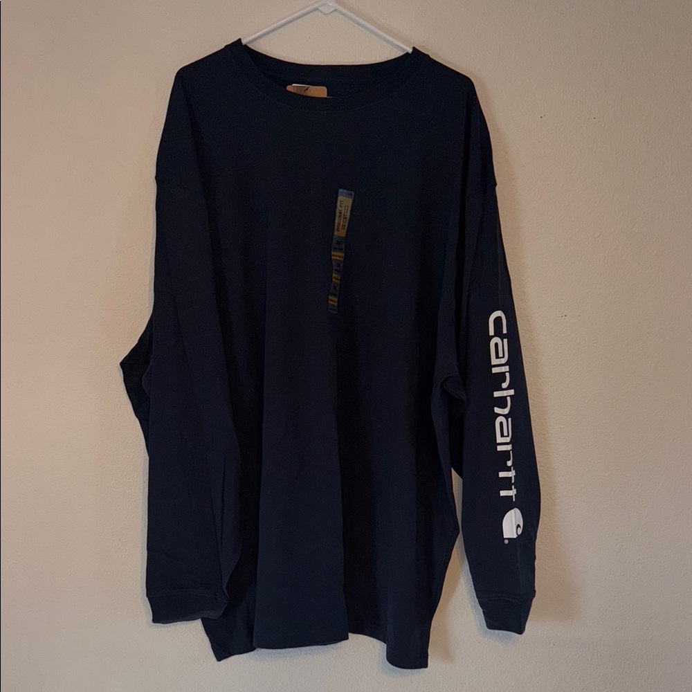 Carhartt Black Long Sleeve Tee with Logo